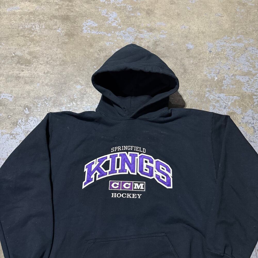 Vintage Springfield Kings CCM Hockey Hoodie Sz L